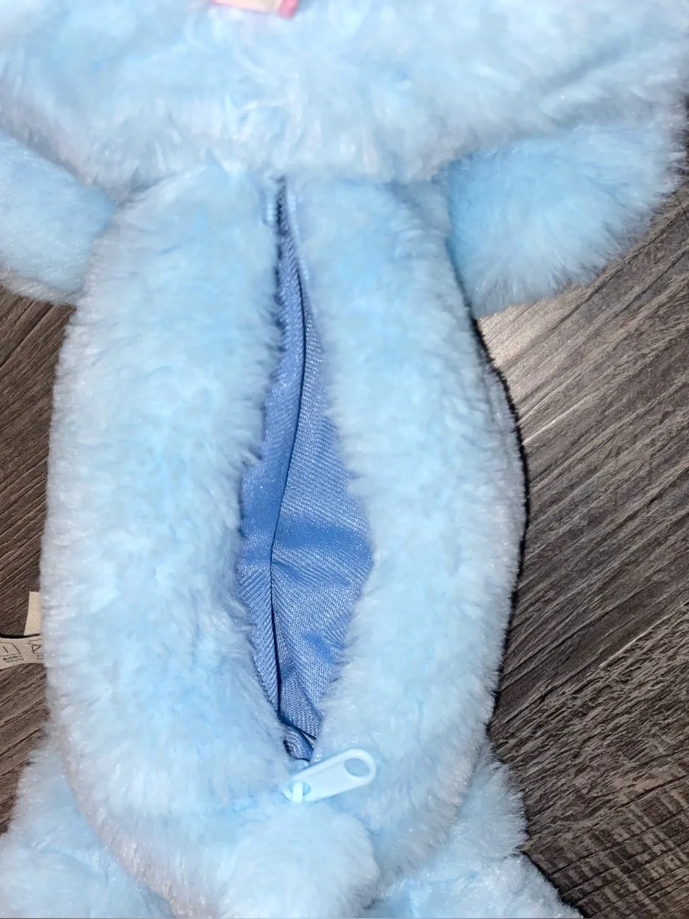 Baby Three Plush Pencil Case Blue Puppy New